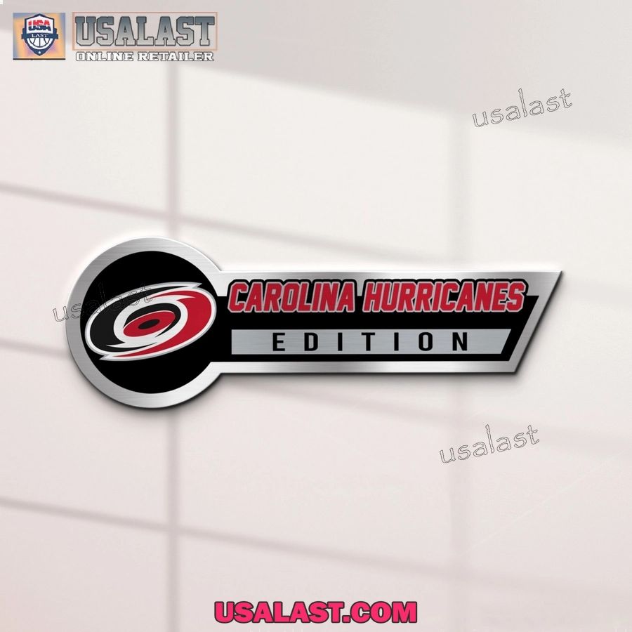Carolina Hurricanes Edition 3D Engraved Car Name Emblem