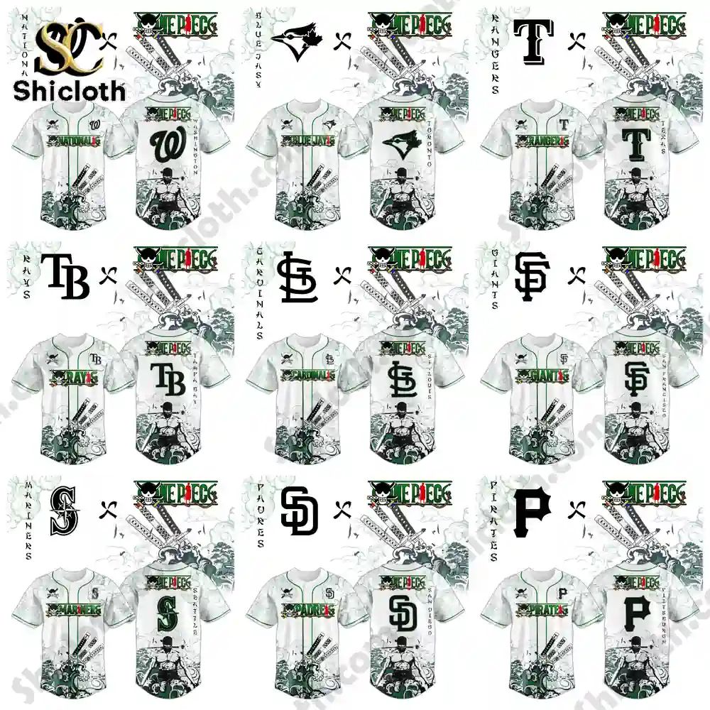 All Team MLB x Zoro Ronin Emerald Wave Jersey