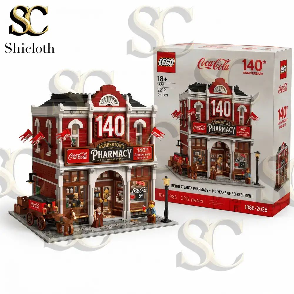 Coca Cola Pemberton’s Pharmacy 140th Anniversary The Origins of Coca Cola Building Blocks Brick