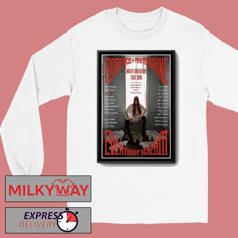 Florence The Machine North American Tour 2026 Poster shirt