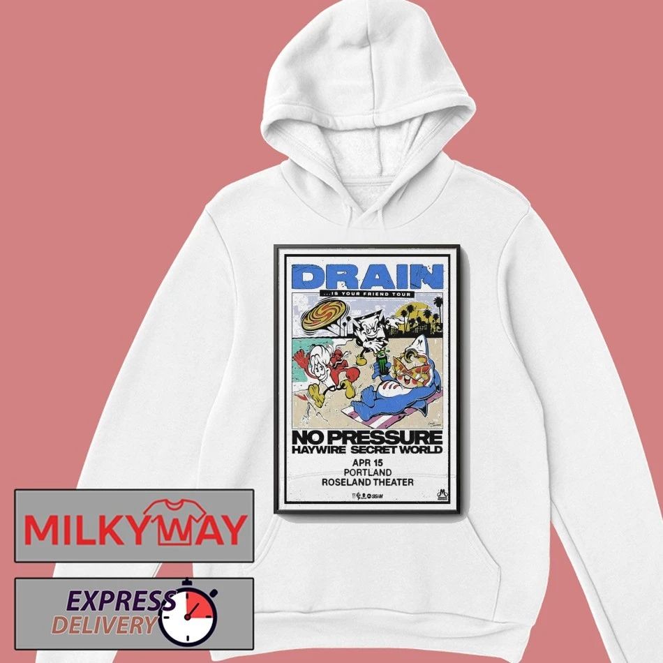 Drain April 15 2026 Roseland Theater Portland Poster shirt