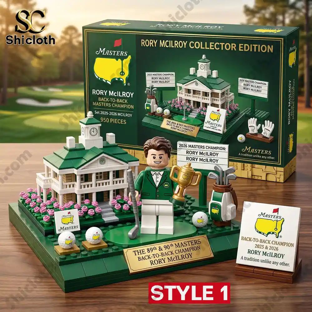 The 89th & 90th Masters Back-to-back Champ Rory Mcilroy Building Set