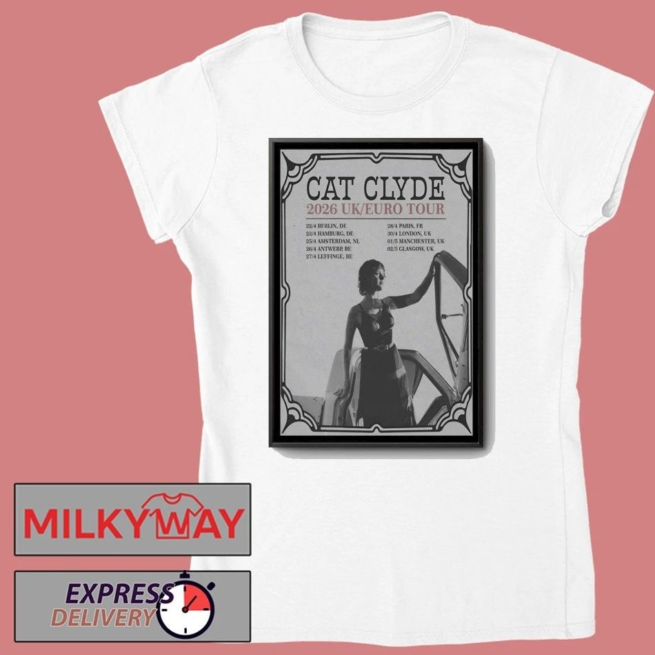 Cat Clyde UK-EU Tour 2026 Poster shirt