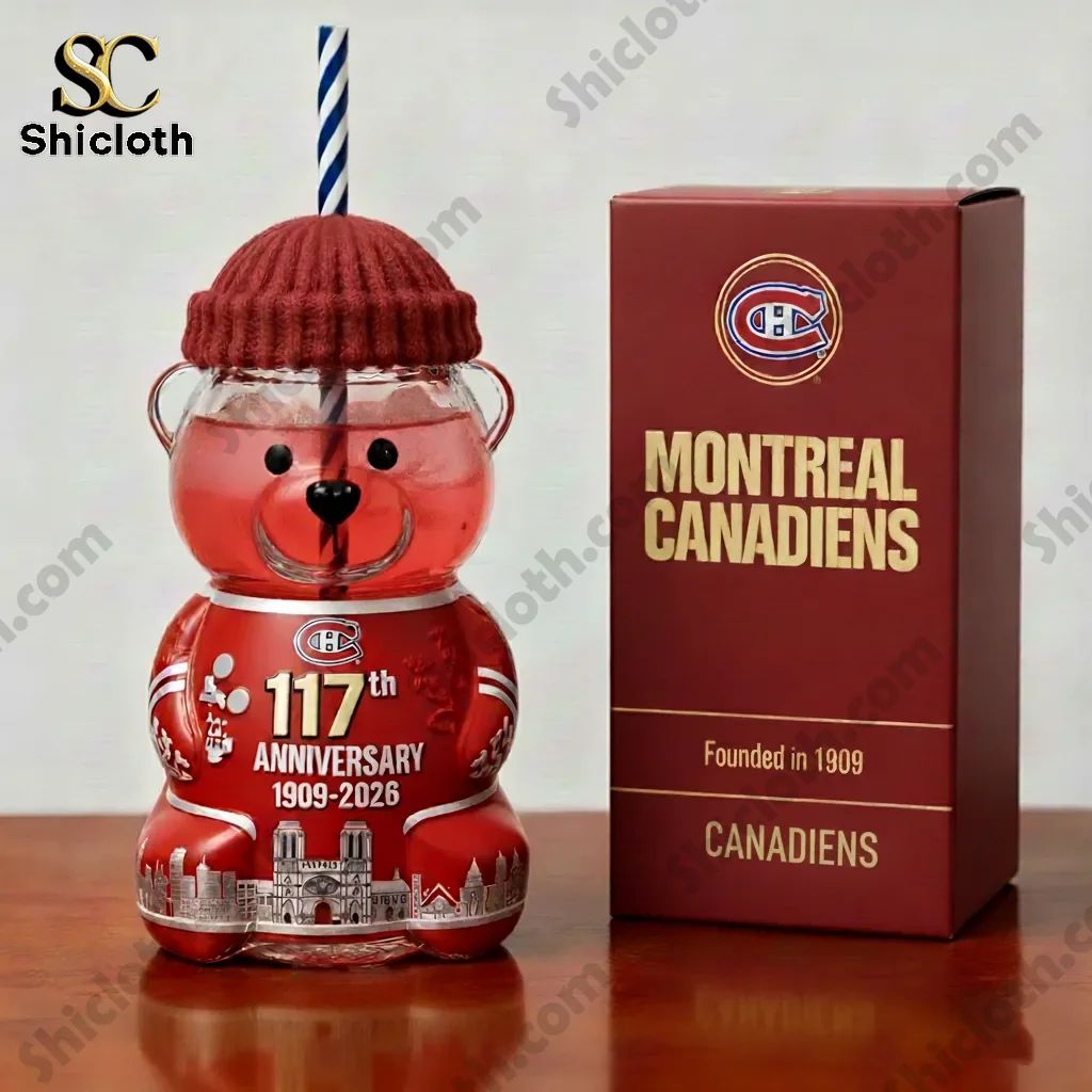Montreal Canadiens 117th Anniversary Bear Bottle – Limited Edition (1909-2026)