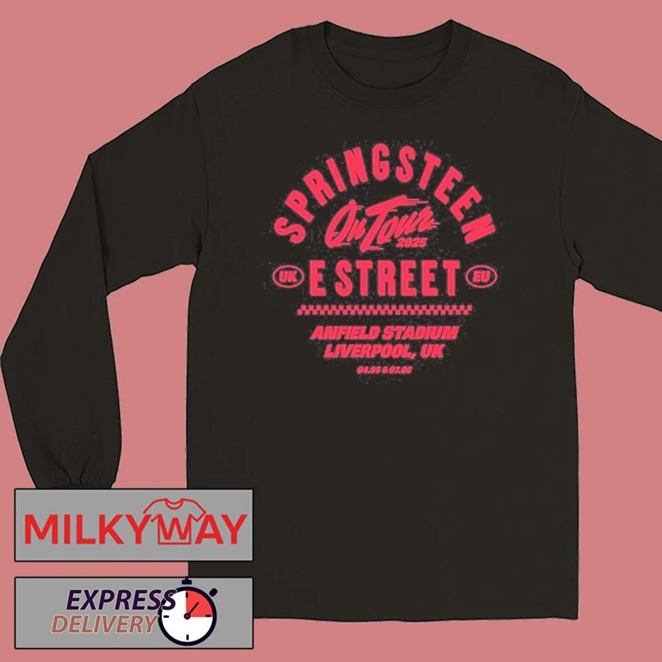 Bruce Springsteen & The E Street Band 2025 Liverpool, UK Tour Shirt