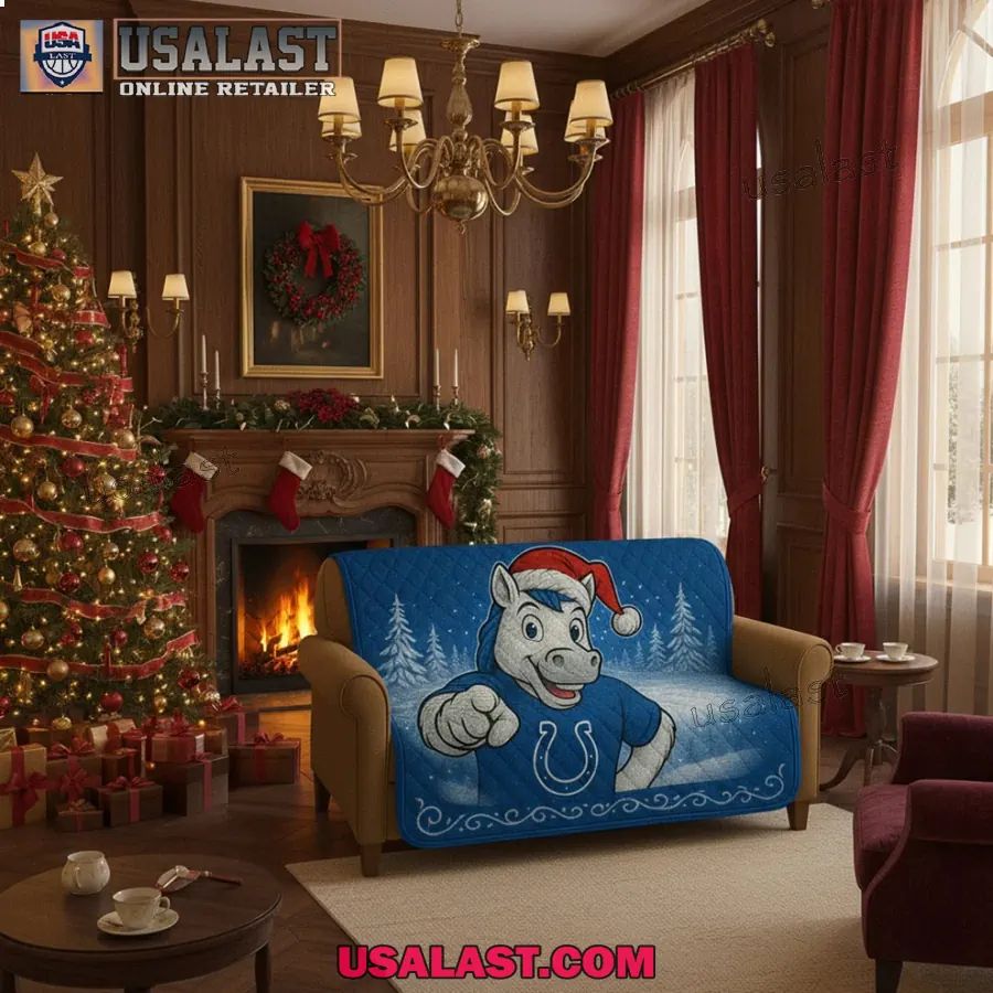 Indianapolis Colts Premium Christmas Fleece Blanket