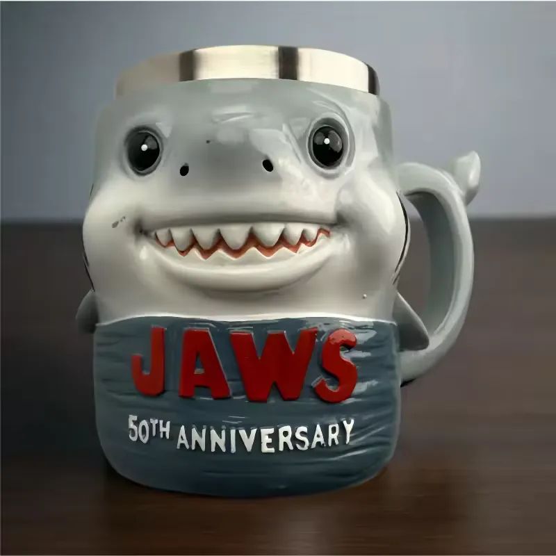 Jaws 50th Anniversary 3D Shape Coffee Mug Stainless Steel