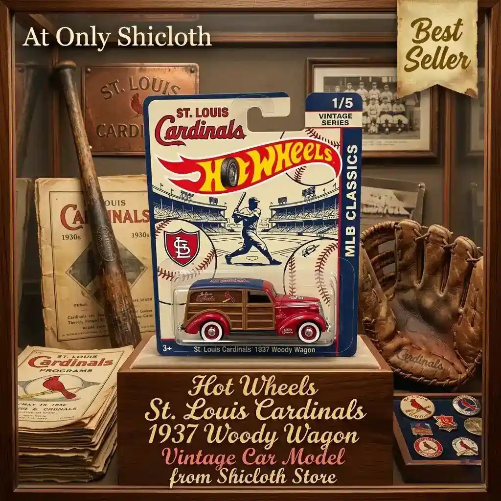 Wheels St. Louis Cardinals 1937 Woody Wagon Vintage Car Model