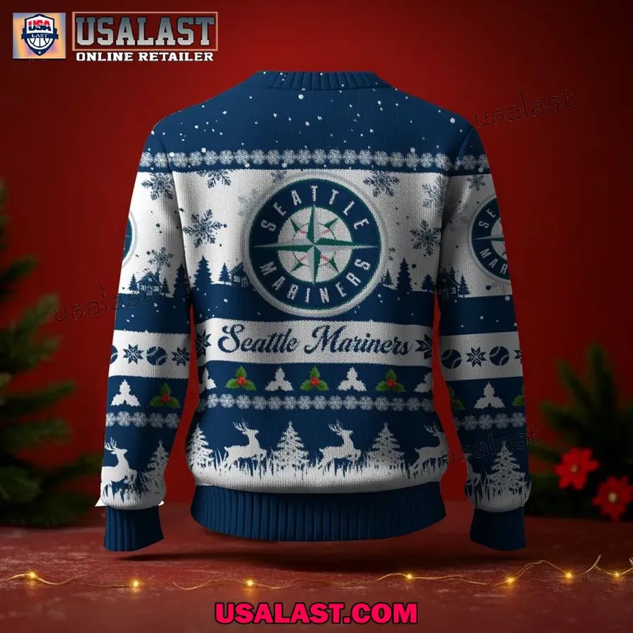 Seattle Mariners Ugly Christmas Sweater Jumper