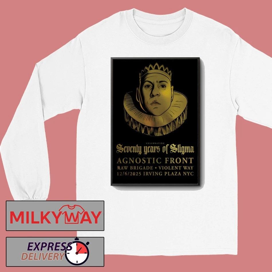 Agnostic Front Event NYC On Dec 6 2025 Poster shirt