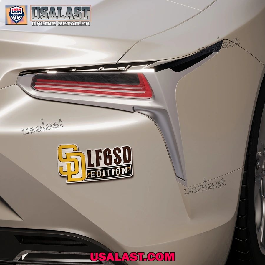 San Diego Padres Edition Engraved Car Name Badge