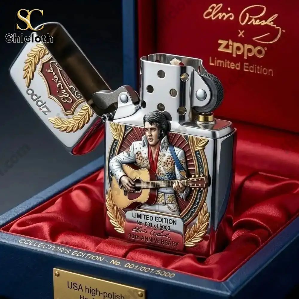 Elvis Presley 90th Anniversary 3D Zippo Lighter
