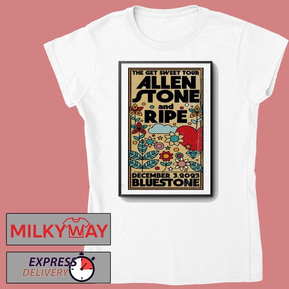 Allen Stone And Ripe The Bluestone in Columbus OH Dec 3 2025 Poster shirt