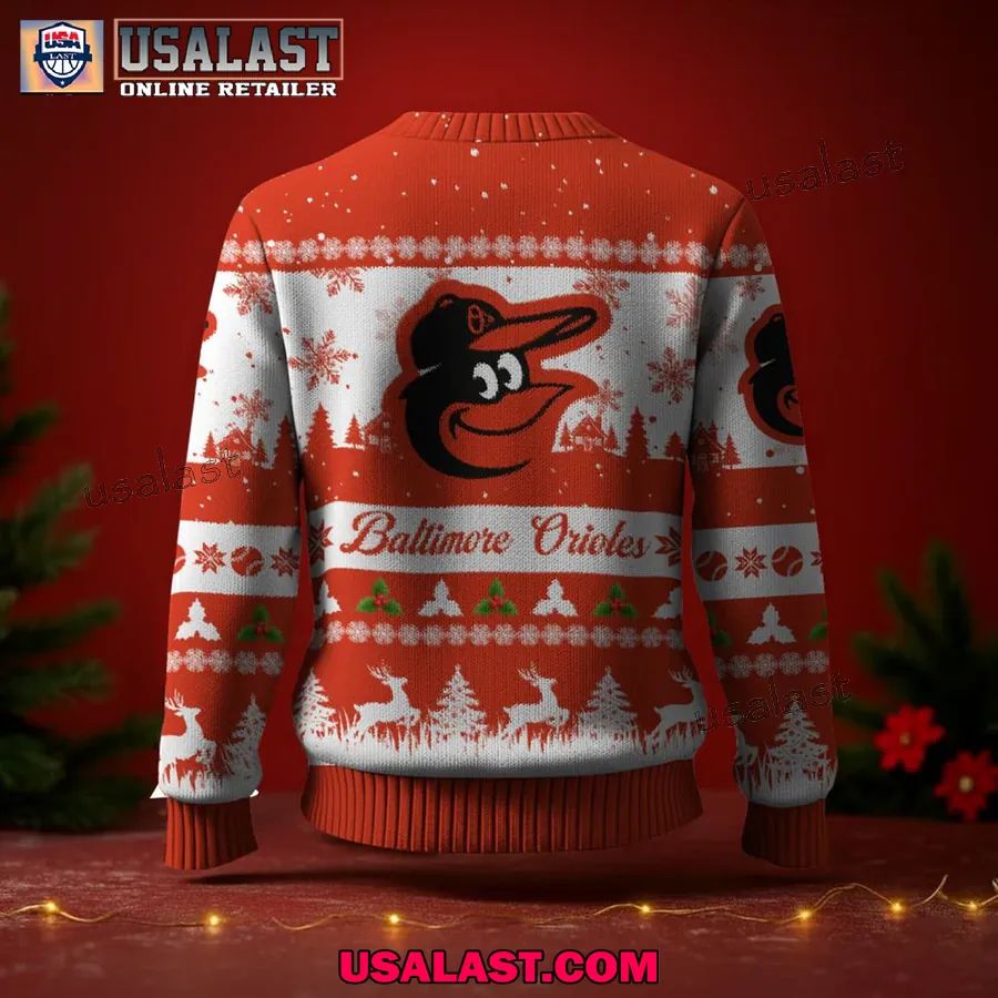 Baltimore Orioles Ugly Christmas Sweater Jumper