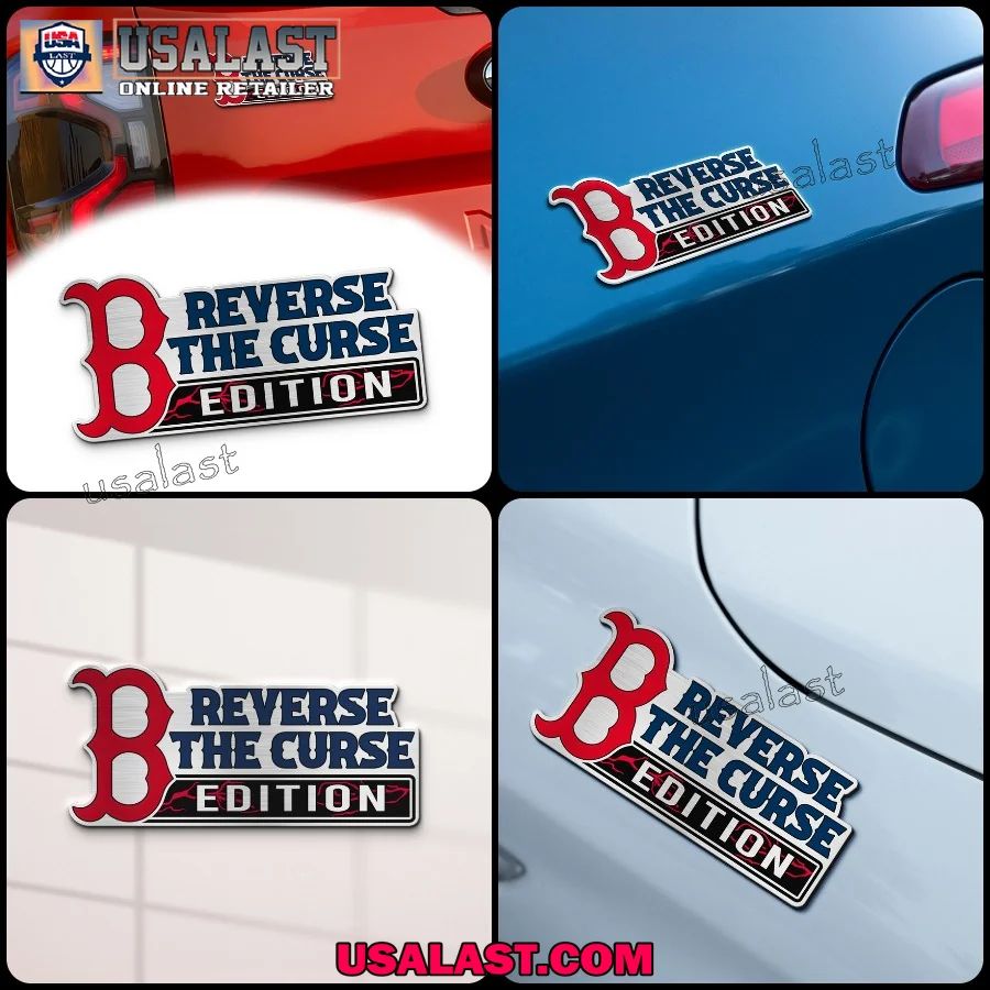 Boston Red Sox Edition Engraved Car Name Badge