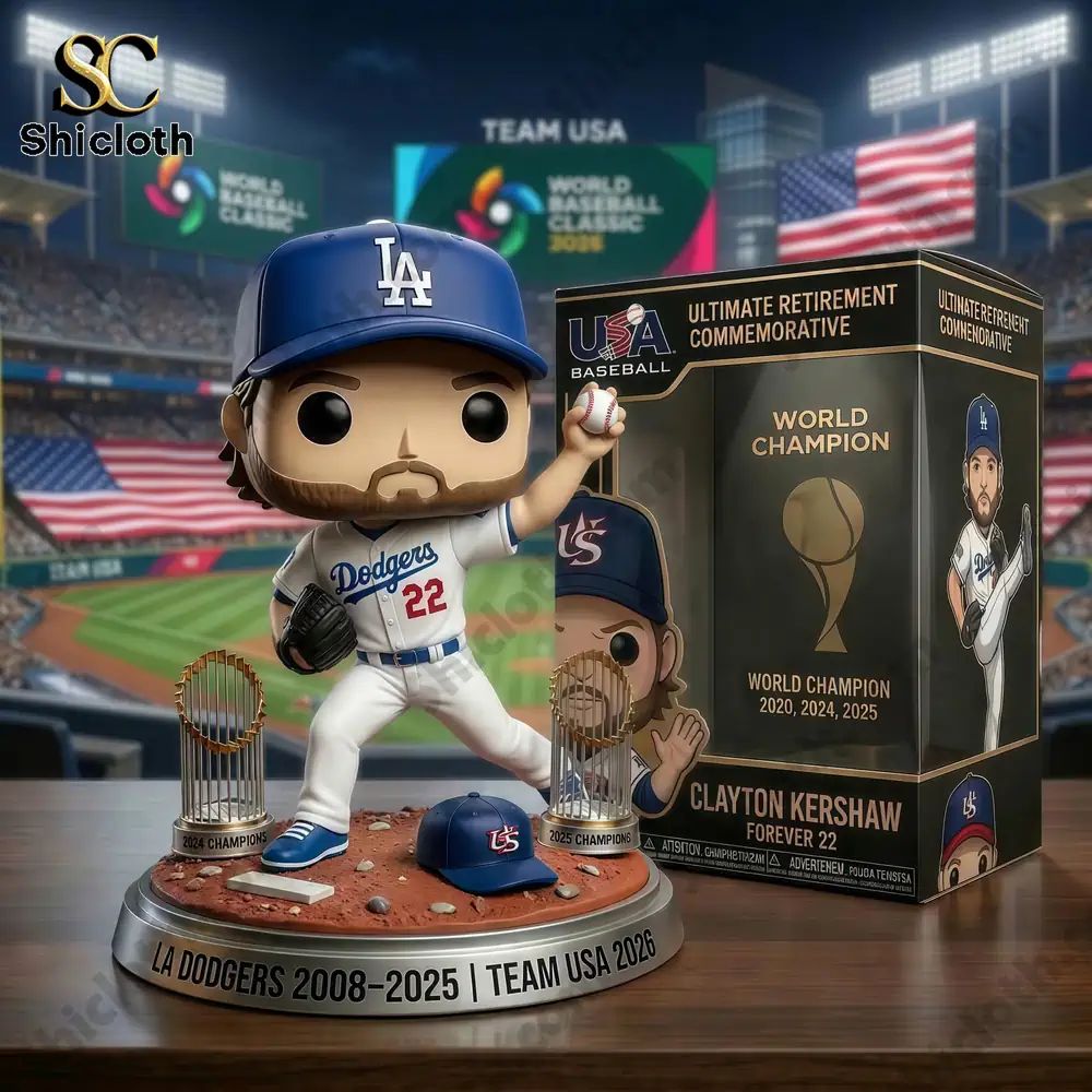 Clayton Kershaw 2026 Ultimate Retirement Commemorative Pop! Figure Doll