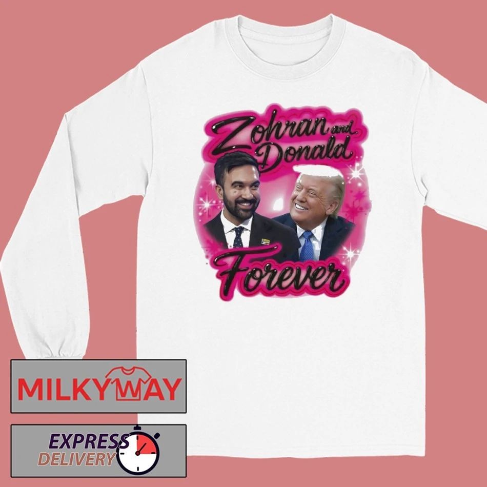 Zohran And Donald Airbrush T-shirt