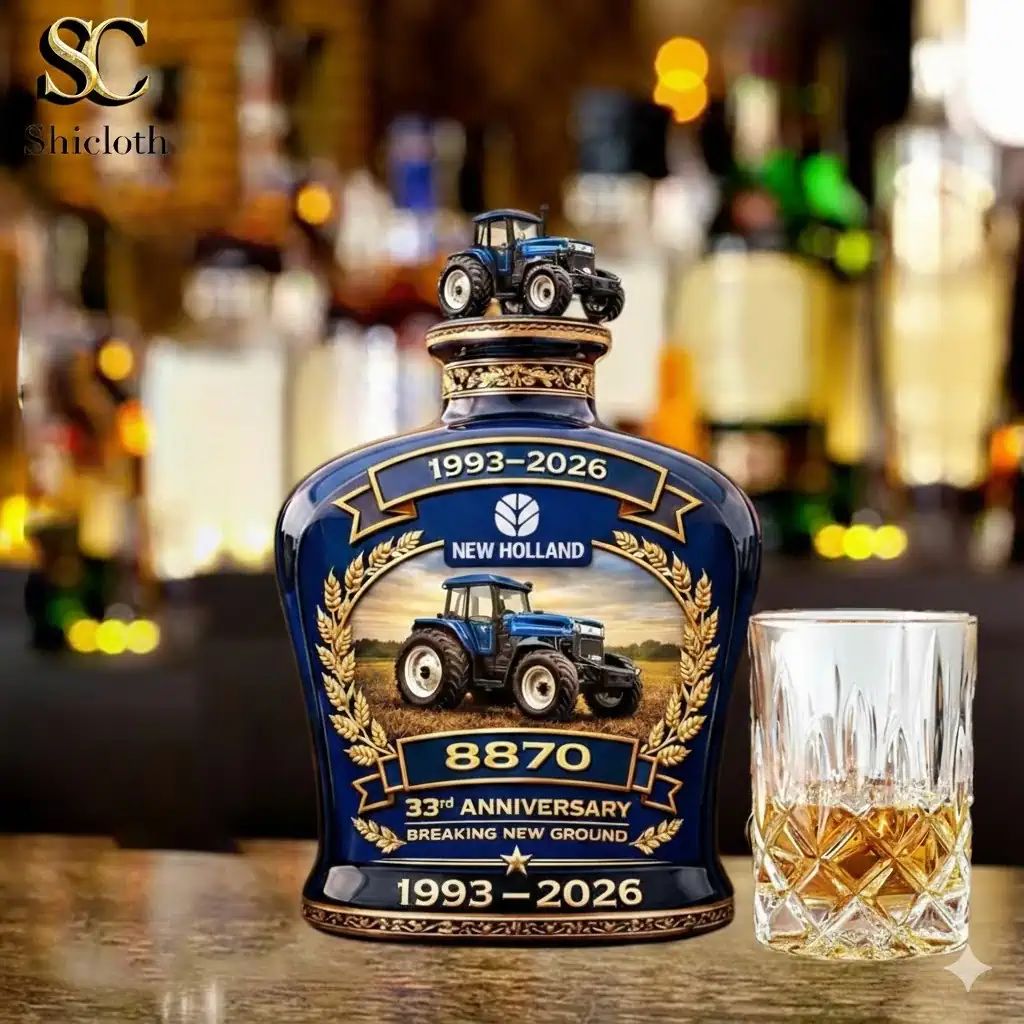 New Holland 8870 Tractor 33rd Anniversary Whiskey Bottle