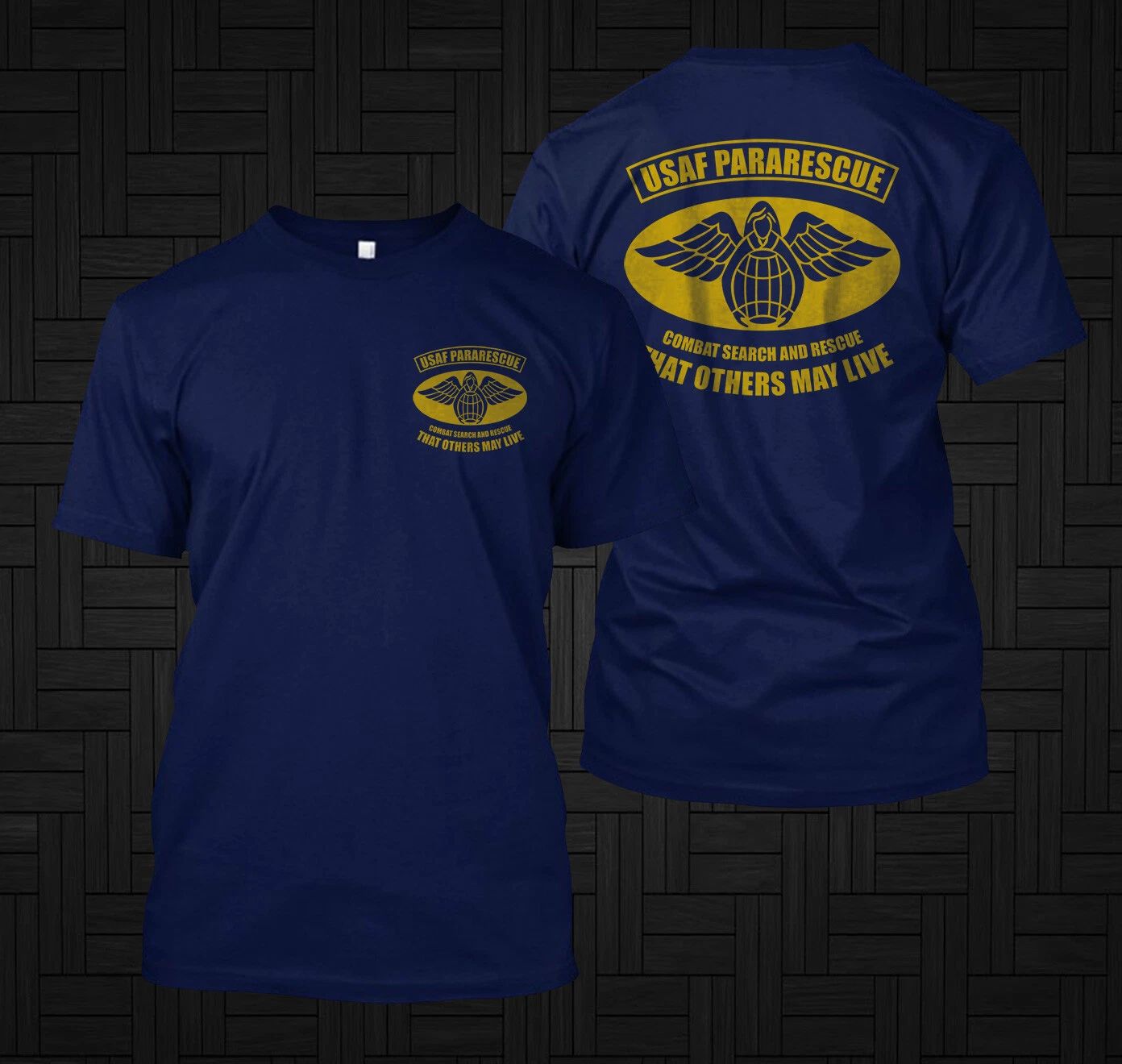 New USAF Pararescue Air Force Special Warfare  -  Custom front and back tee