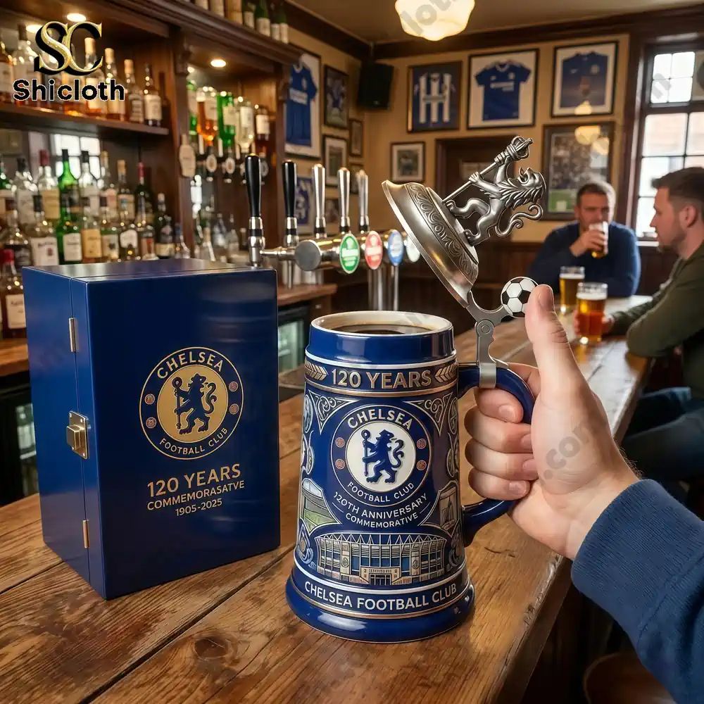 Chelsea Football Club 120th Anniversary Commemorative Beer Stein