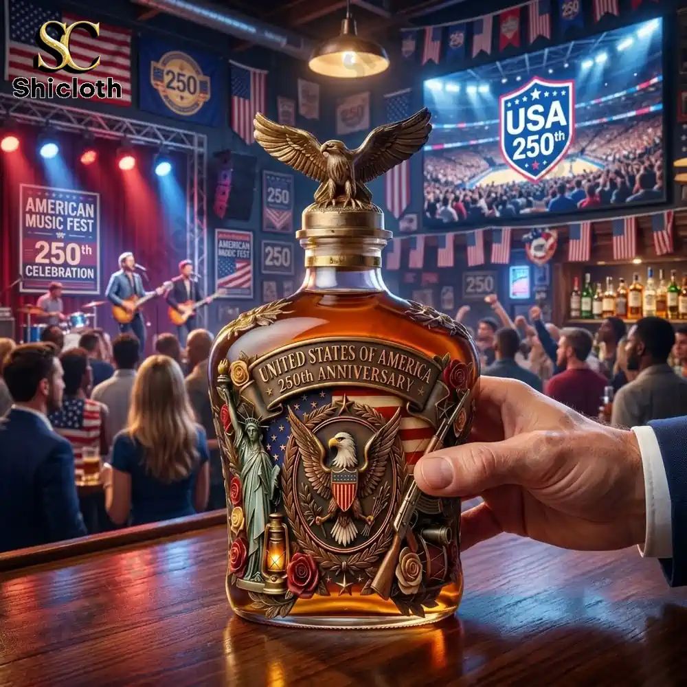 Eagle Crest 250th Anniversary Commemorative Whiskey Bottle