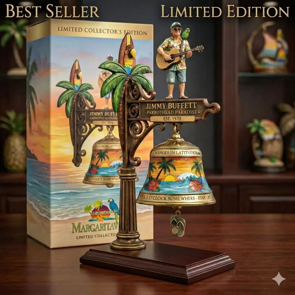 Jimmy Buffett Parrothead Paradise Wall Bell Doorbell