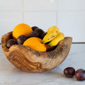 Hand-Carved Rustic Olive Wood Bowl – Unique & Enduring