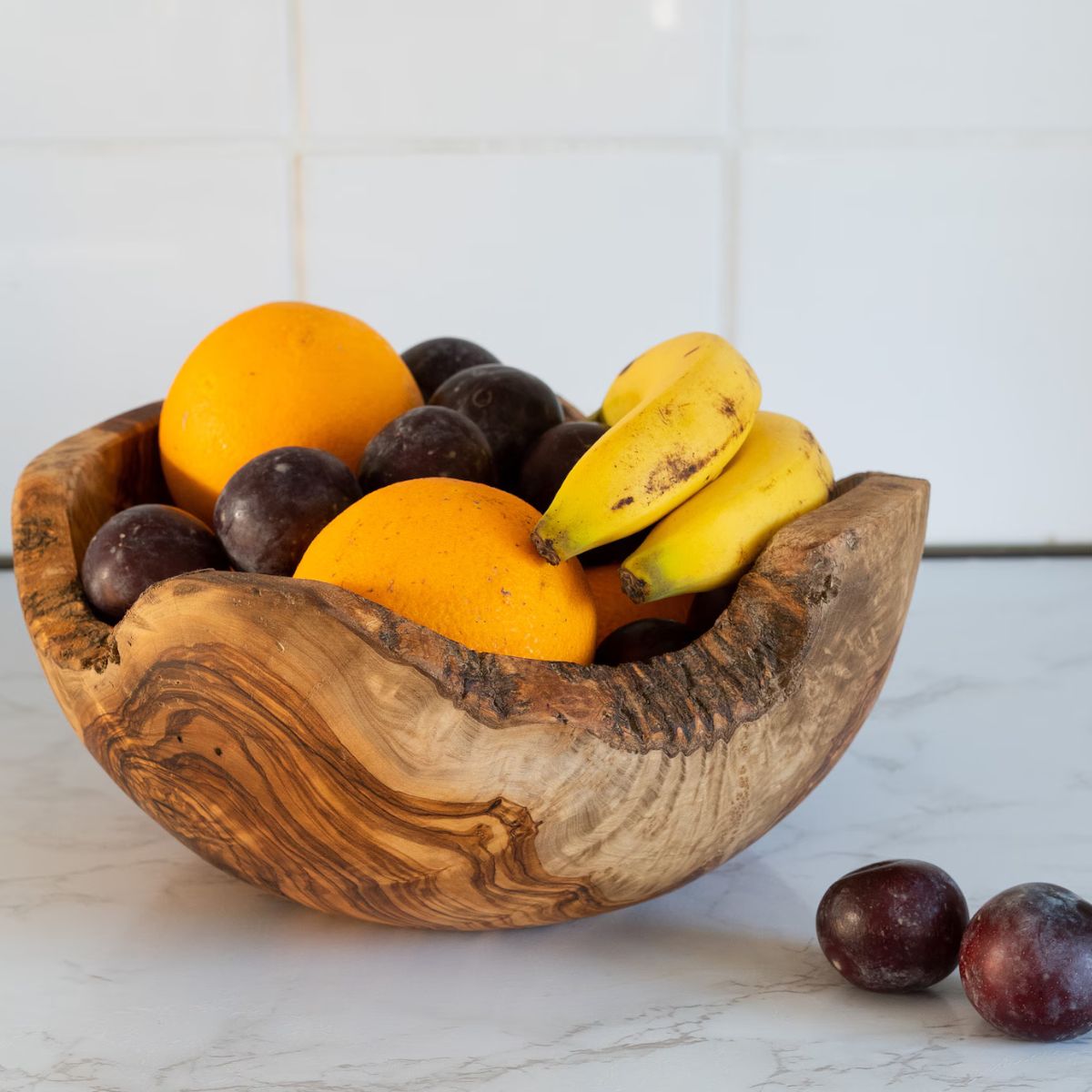 Hand-Carved Rustic Olive Wood Bowl – Unique & Enduring