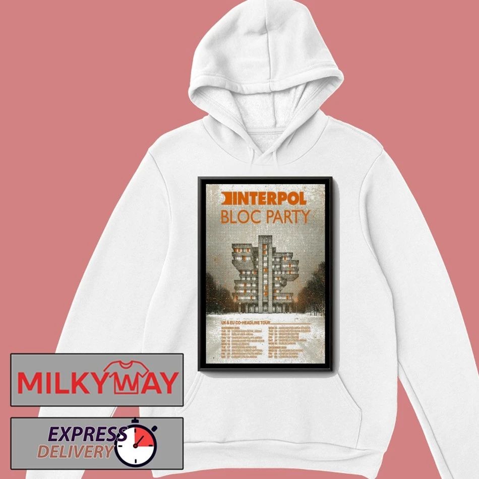 Bloc Party UK and EU Co Headline Show Nov 2026 Poster shirt