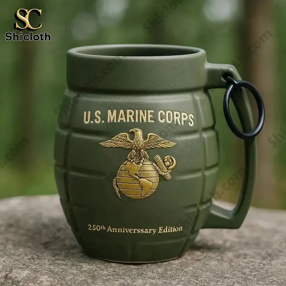 USMC 250th Anniversary Edition USMC Grenade Mug