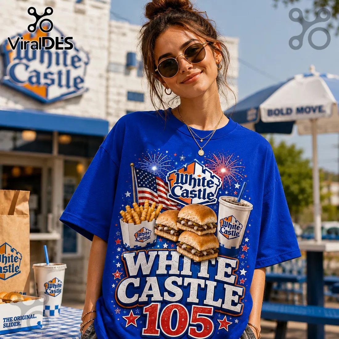 White Castle 105th Anniversary Royal Blue T-Shirt
