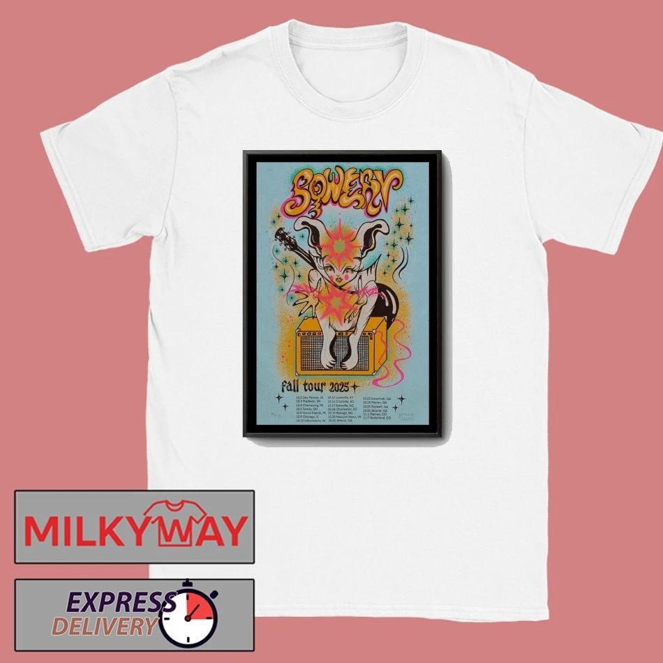 2025 Sqwerv Fall Tour Poster Signed shirt