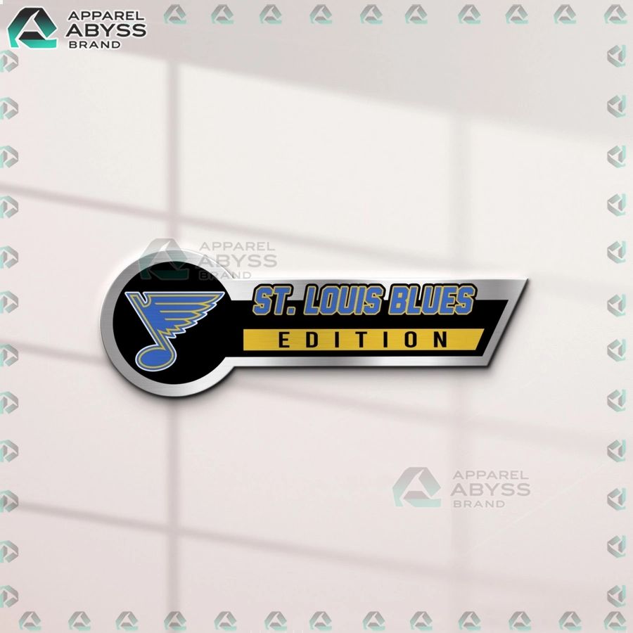 St. Louis Blues Edition 3D Engraved Car Name Emblem