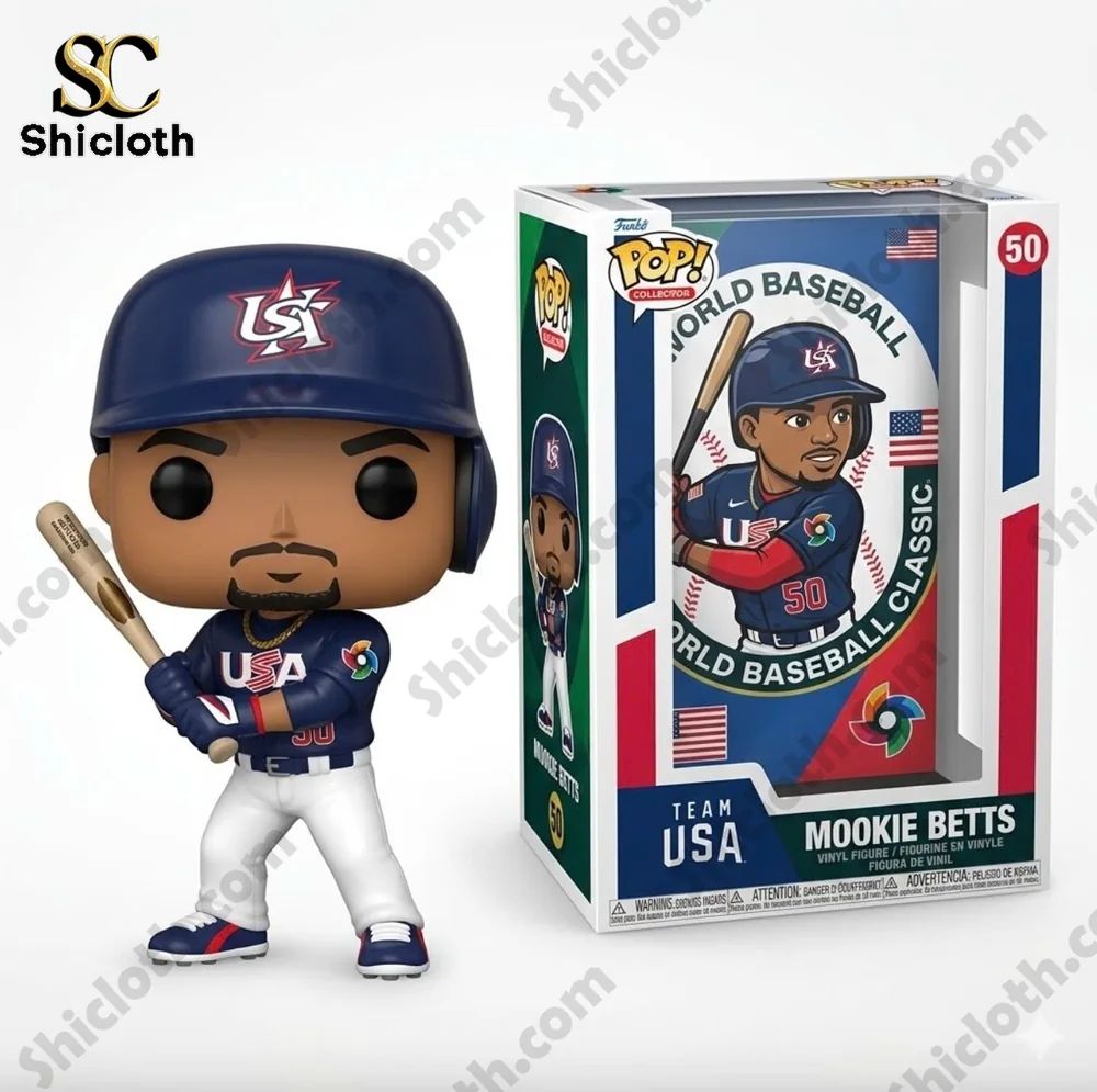 Team USA World Baseball Classic Mookie Betts Funko Pop Vinyl Figure