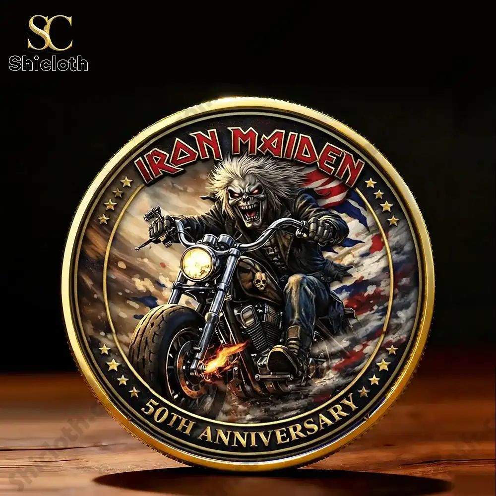 Iron Maiden Eddie 50th Anniversary Commemorative Limited Coin