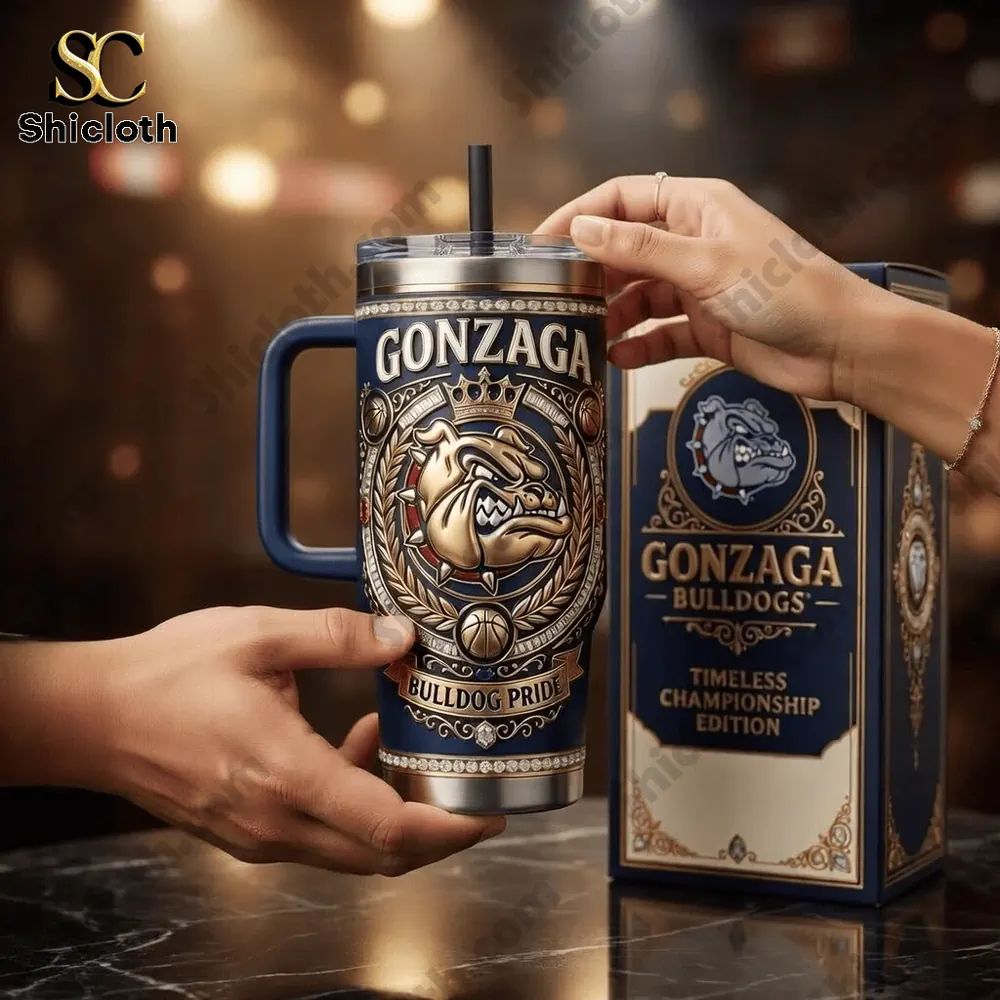 Gonzaga Bulldog Pride 40oz Tumbler With Handle