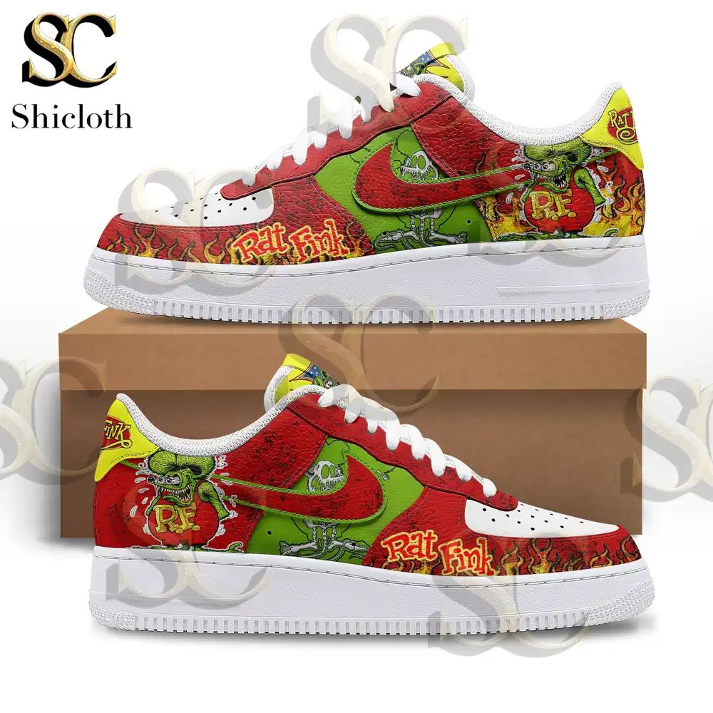 Rat Fink x Mogwai Goblin Air Force 1 Custom