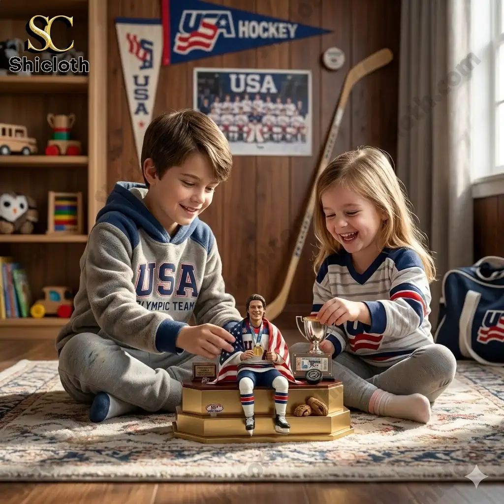 Jack Hughes 2026 Winter Olympic Gold Desktop 3D Pop Figure Doll