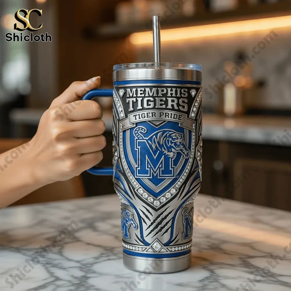 Memphis Tigers 40oz Tervis Tumbler With Handle