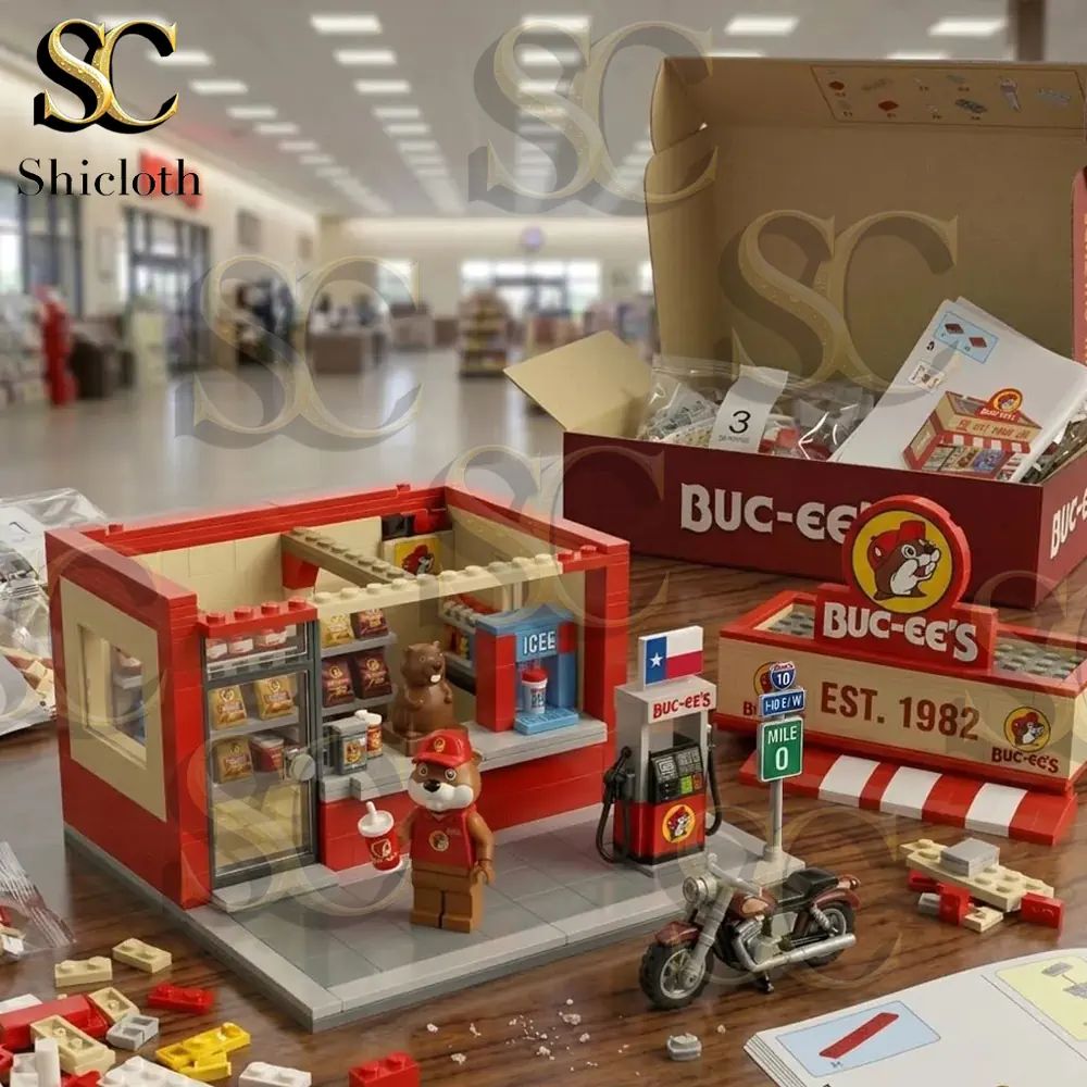 Texas Buc-ee’s Brick Store Building Set