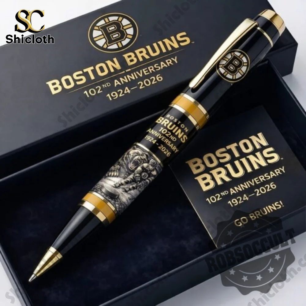 Hockey Team Boston Bruins 102nd Anniversary Pen