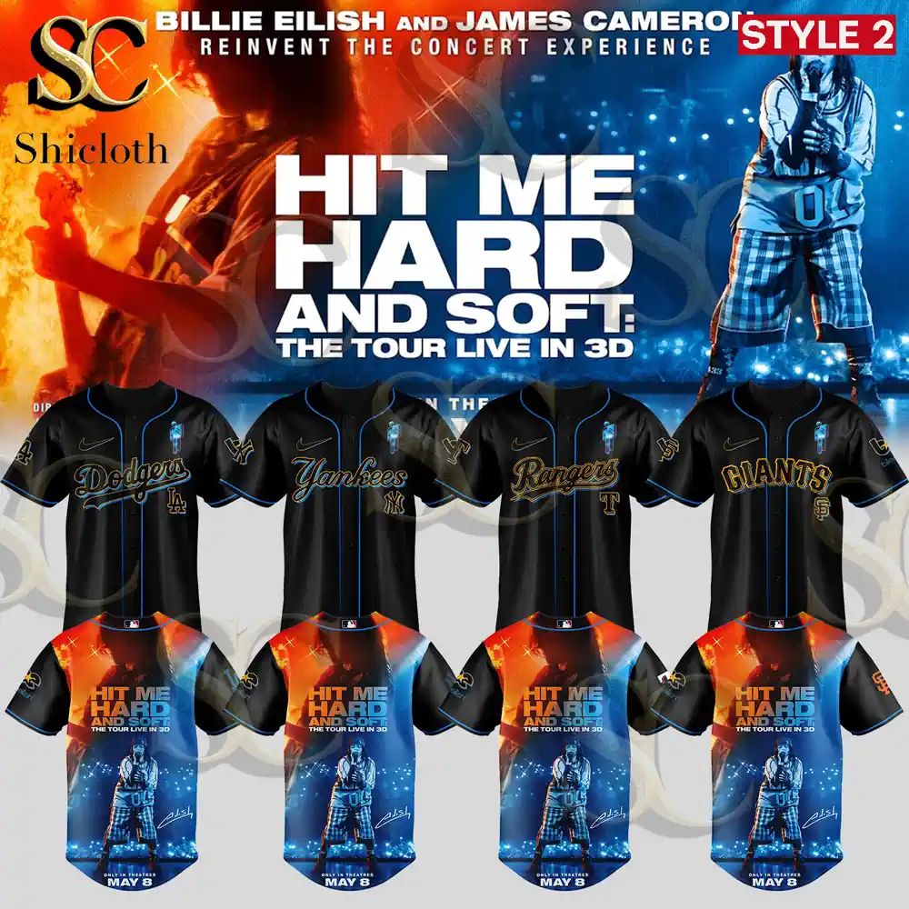 All Mlb Team X Billie Eilish Hit Me Hard And Soft Tour Edition 2026 Tour Jersey