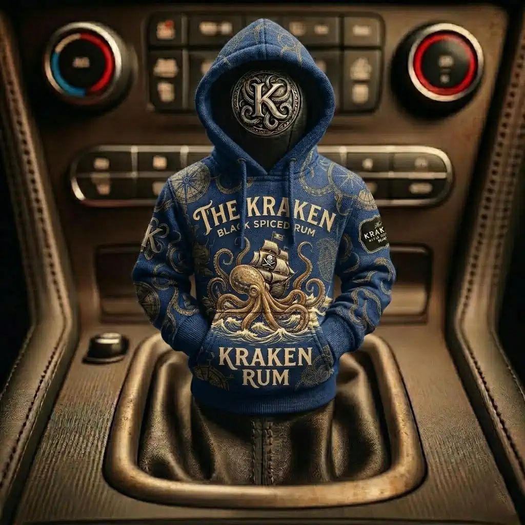 The Kraken Rum Edition 3d Octopus Car Gear Shifts Hoodies