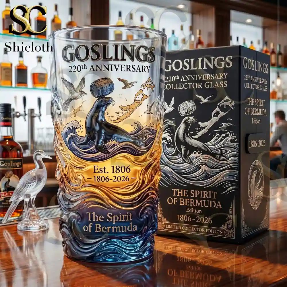 Goslings 220th Anniversary The Spirit of Bermuda Beer Glass