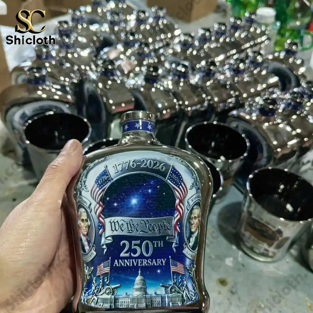 We The People 250th Anniversary Silver Whiskey Decanter
