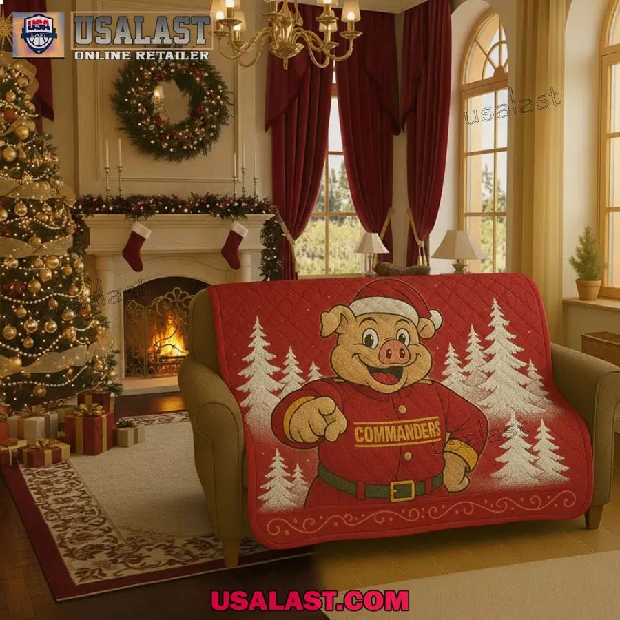 Washington Commanders Premium Christmas Fleece Blanket