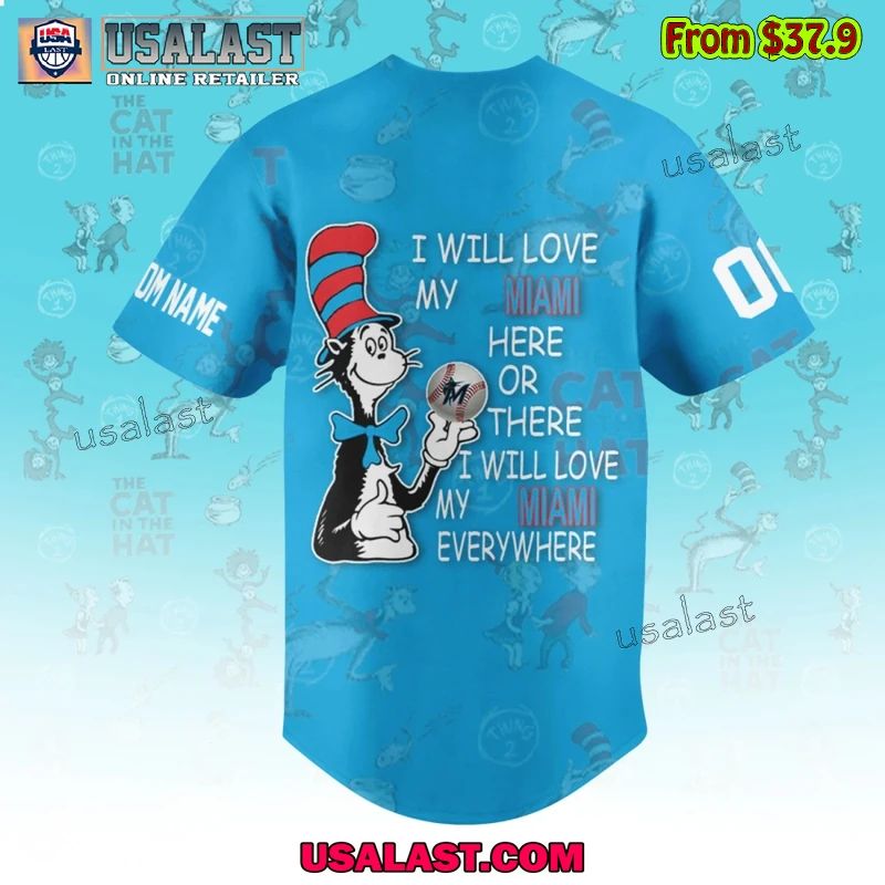 Miami Marlins x Dr Seuss Baseball Jersey