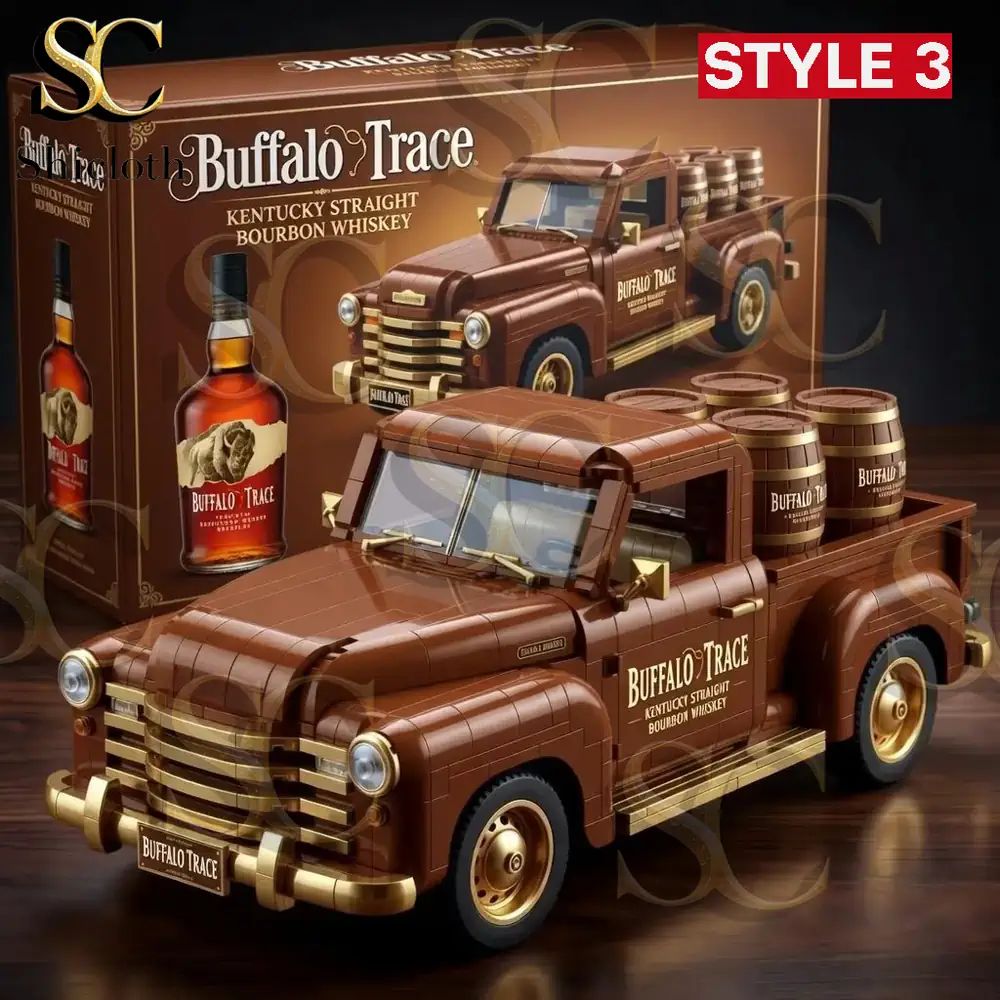 Whiskey Pickup Truck Building Brick Set