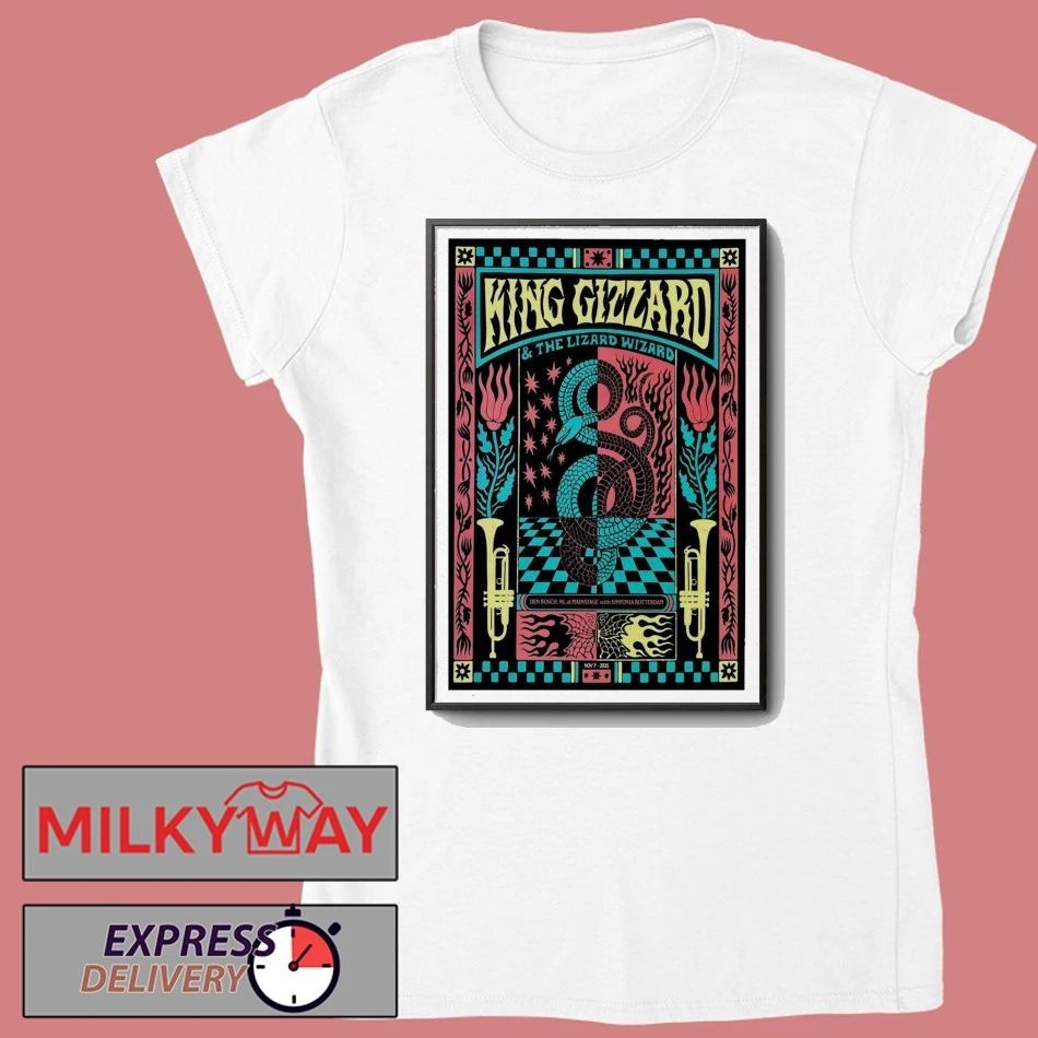 Show King Gizzard And The Lizard Wizard Nov 7, 2025 Mainstage, ‘s Hertogenbosch, Netherlands Poster shirt