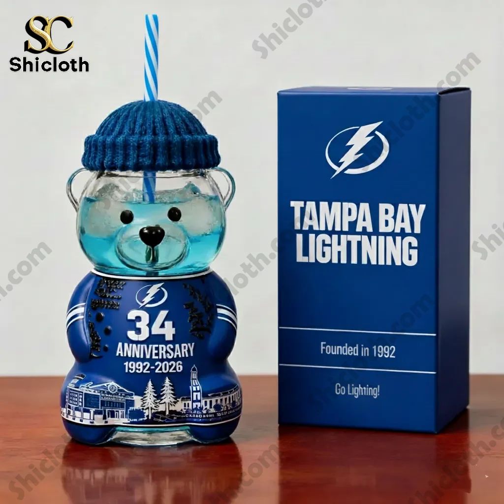 Tampa Bay Lightning 34th Anniversary Bear Bottle – Limited Edition (1992-2026)